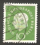 Stamps Germany -  Berlin - 163 - Presidente Theodor Heuss