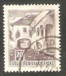Stamps Austria -  Puerta antigua de Moerbisch