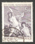 Stamps Austria -   930 - El triunfo de Ariane, de Hans Makart