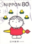 Stamps Japan -  ilustración niño