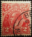 Stamps : Oceania : Australia :  king George V