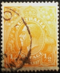 Stamps : Oceania : Australia :  king George V