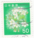 Stamps Japan -  flores