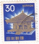 Sellos de Asia - Jap�n -  edificación típica