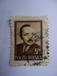 Stamps : Europe : Poland :  Boleslaw Bierut 1949.