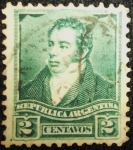 Stamps Argentina -  Bernardino Rivadavia