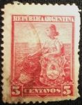 Stamps : America : Argentina :  Libertad Sentada