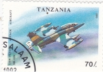 Stamps Tanzania -  LOW-FLYING ATTACK MB-339C-avión de combate