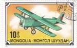 Stamps Mongolia -  -avión de combate