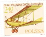 Sellos de Europa - Polonia -  -avión de combate