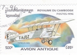 Stamps Cambodia -  avión antiguo