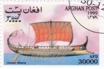 Stamps Afghanistan -  Grecian Bireme-barco antiguo