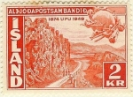 Stamps Europe - Iceland -  Carretera de montaña