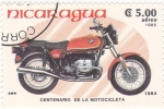 Sellos de America - Nicaragua -  BMW-centenario de la motocicleta