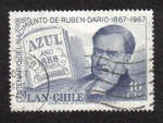 Stamps Chile -  Ruben Darío