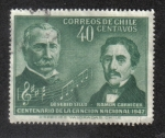 Stamps Chile -  Centenario de la Canción  Nacional