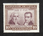 Stamps : America : Chile :  Sesquicentenario del Primer Gobierno Nacional