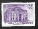 Stamps Chile -  X°Congreso de La Unión Postal de las Américas y España-Sant