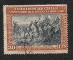 Stamps Chile -  Abrazo de Maipu