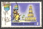 Sellos de Africa - Togo -   629 - Juego, Formación de Pirámide
