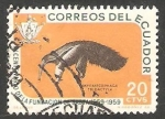 Stamps Ecuador -   656 - IV centº de la fundación de Baeza, myrmecophaga tridactyla