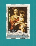 Stamps Equatorial Guinea -  Navidad 71 - PINTURA - Murillo - Madone - Florencia