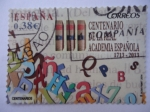 Stamps Spain -  III Centº de la Real Academia Española 1713-2013