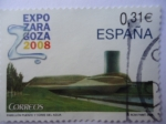Stamps Spain -  Ed: 4391 - Expo Zaragoza 2008 -. Pabellón Puente y Torre del Agua.