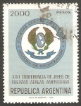 Sellos de America - Argentina -  1287 - XXII Conferencia de jefes de Fuerzas Aéreas americanas