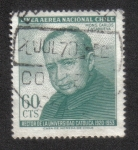 Stamps Chile -  Monseńor Carlos Casanueva