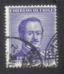 Stamps Chile -  General Ramón Freire Serrano (1787-1851)