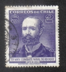 Stamps Chile -  Captain Arturo Prat Chacón (1848-1879)