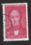 Stamps Chile -  Centenario de la Muerte de Andrez Bello