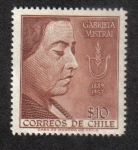Stamps Chile -  Gabriela Mistral