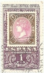 Stamps Spain -  CENTENARIO PRIMER SELLO DENTADO ESPAÑOL. 19 CUARTOS DE 1865. EDIFIL 1690