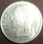 monedas de Europa - B�lgica -  1974 (Anverso)
