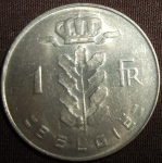 monedas de Europa - B�lgica -  1974 (Reverso)