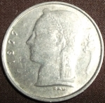 monedas de Europa - B�lgica -  1977 (Anverso)