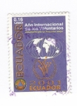 Sellos de America - Ecuador -  2001 año internacional de los voluntarios
