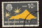 Stamps Netherlands Antilles -  265 - Reina Juliana e isla de Saba
