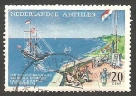 Stamps America - Netherlands Antilles -  308 - 185 anivº de la llegada del primer barco de colonos de Estados Unidos