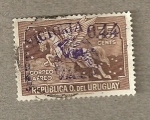 Stamps : America : Uruguay :  Caballo alado
