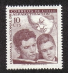 Stamps Chile -  Campaña Nacional de Alfabetización