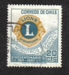 Sellos de America - Chile -  Club De Leones