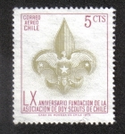 Stamps Chile -  LX Aniversario Fundación de la Asociación de Boy Scouts de Chile