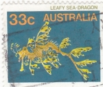 Stamps Australia -  pez dragón de mar