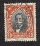 Stamps Chile -  Manuel Bulnes Prieto (1799-1866)