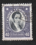 Stamps Chile -  Manuel Rengifo (1793-1845)
