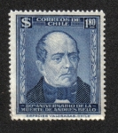 Stamps Chile -  Andres Bello (1781-1865), poet and educator