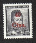 Sellos de America - Chile -  Bernardo O’Higgins (1776-1842)